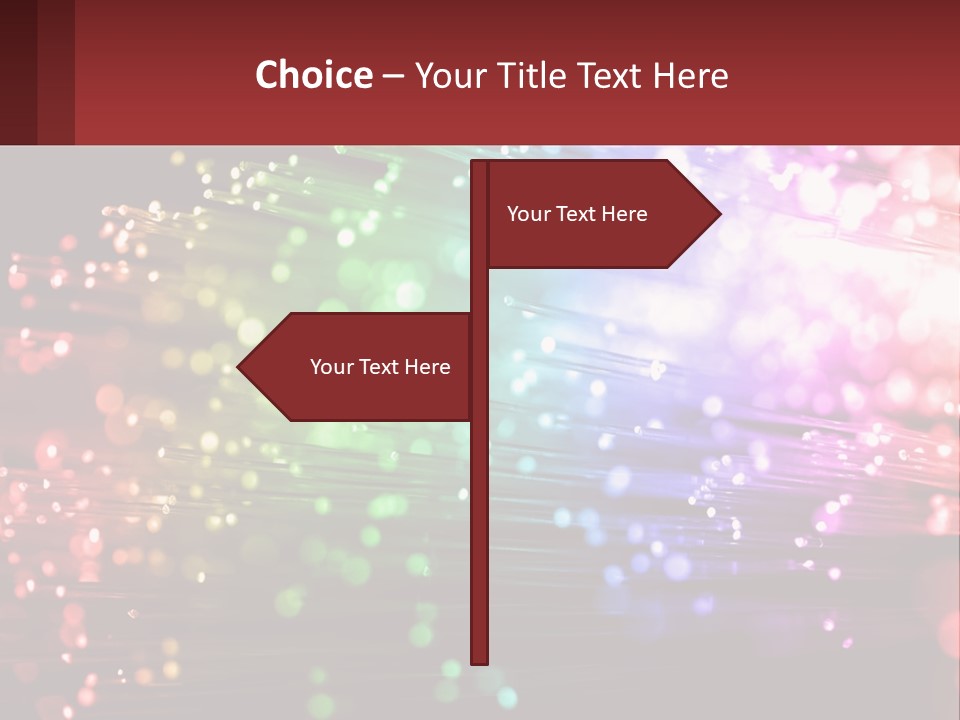 Presentation Data Blur PowerPoint Template