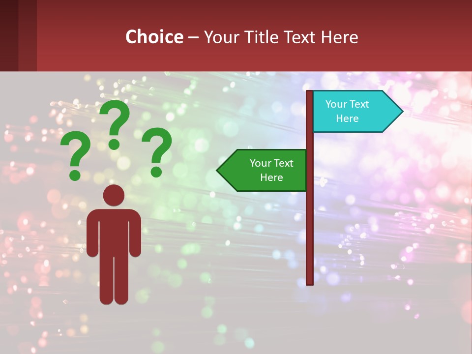 Presentation Data Blur PowerPoint Template