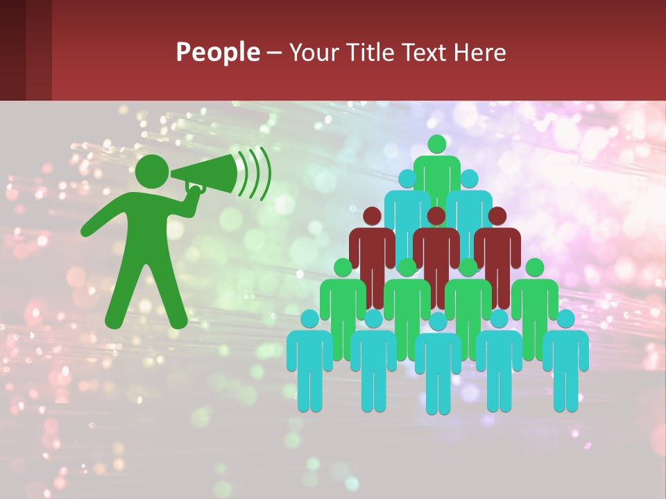 Presentation Data Blur PowerPoint Template