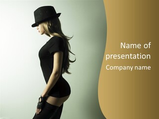 Club Feminine Beauty PowerPoint Template