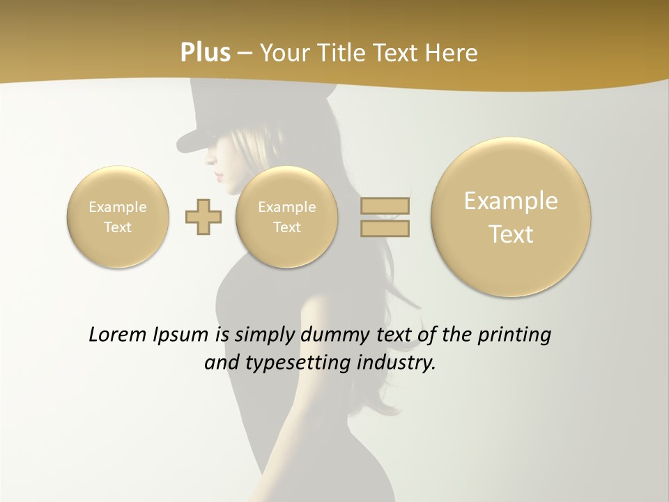 Club Feminine Beauty PowerPoint Template