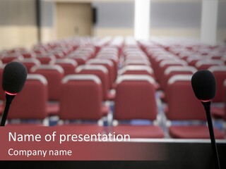 Red Secondary School Empty PowerPoint Template