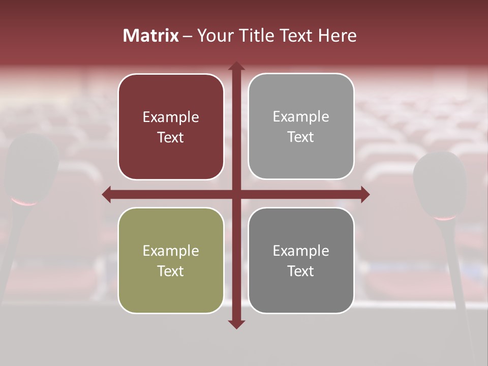 Red Secondary School Empty PowerPoint Template