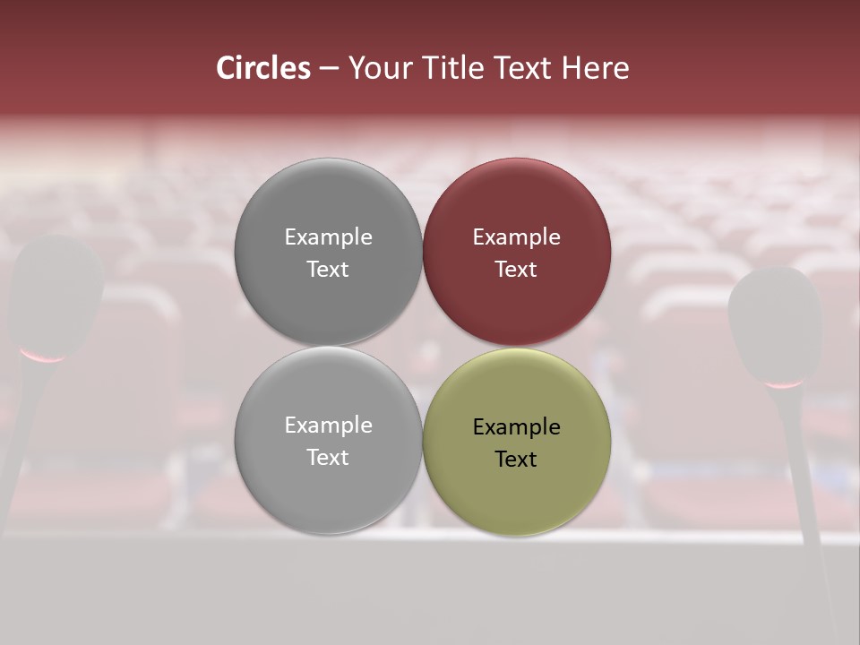 Red Secondary School Empty PowerPoint Template