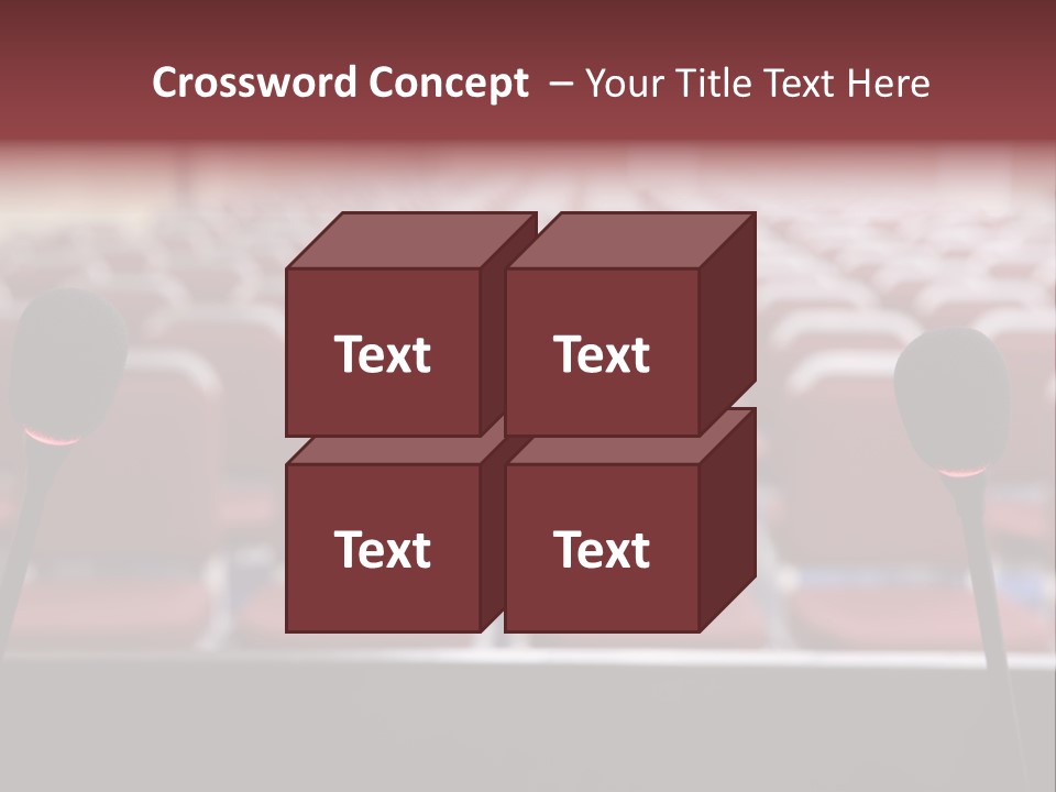 Red Secondary School Empty PowerPoint Template