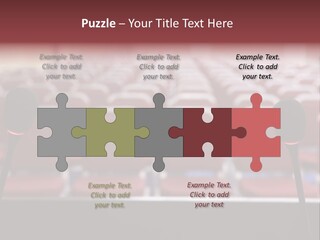Red Secondary School Empty PowerPoint Template