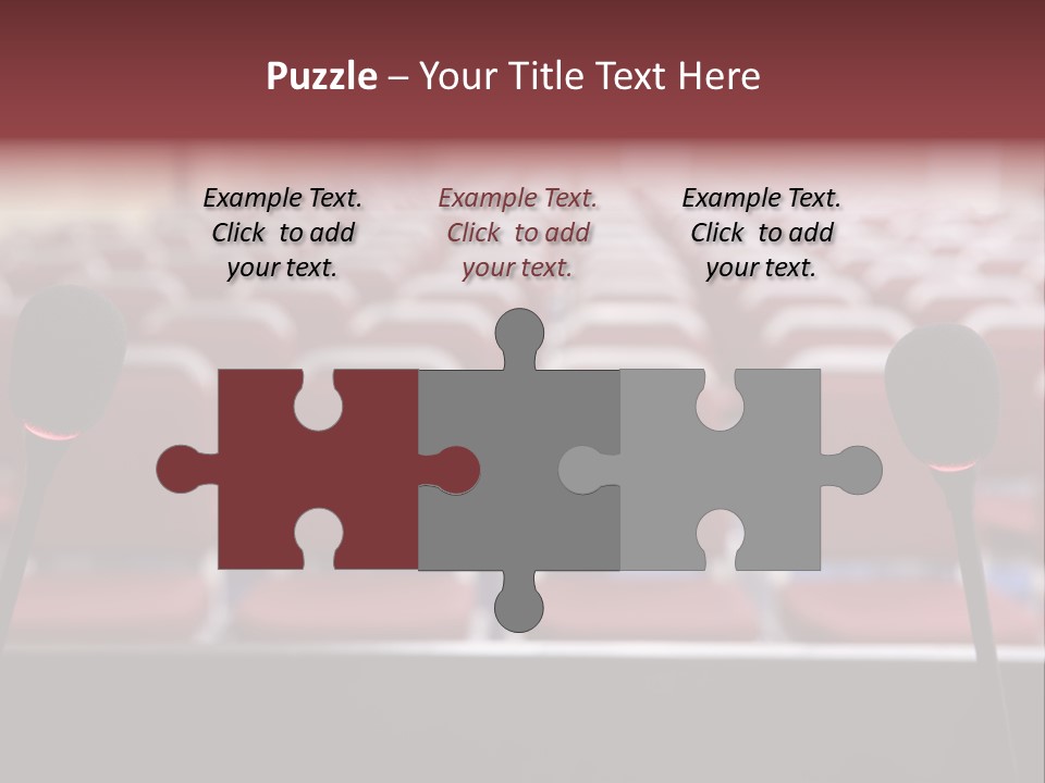 Red Secondary School Empty PowerPoint Template