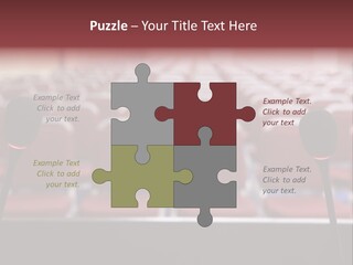 Red Secondary School Empty PowerPoint Template