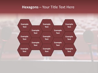 Red Secondary School Empty PowerPoint Template