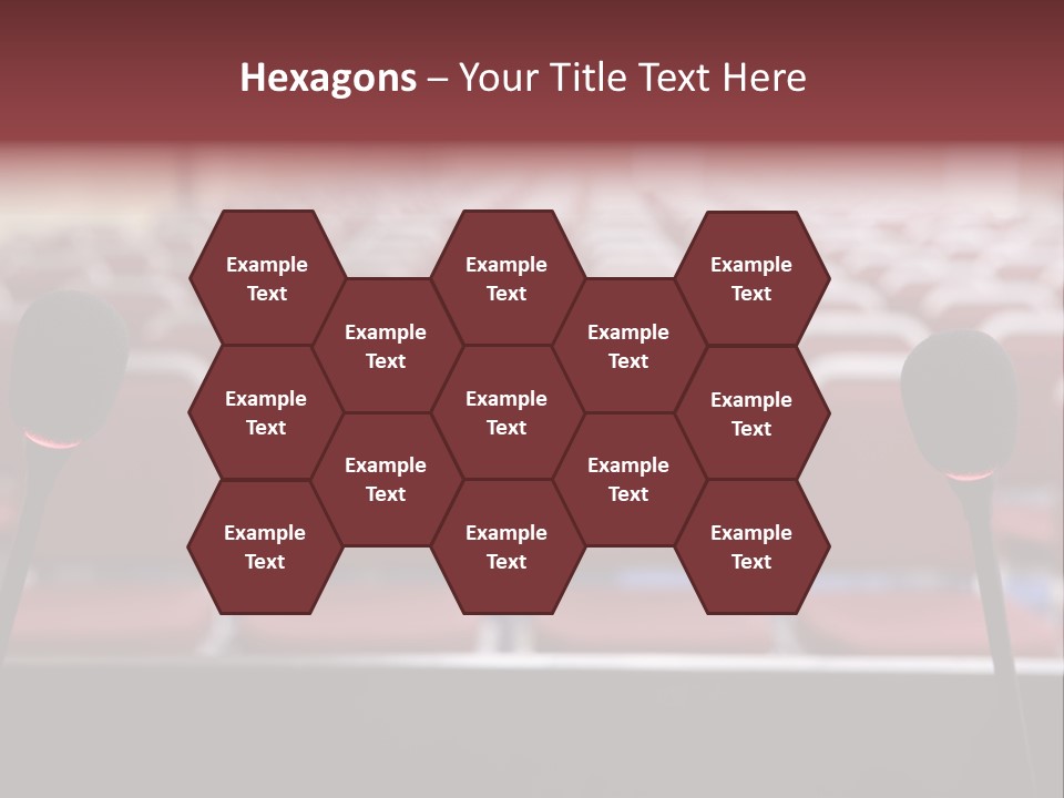 Red Secondary School Empty PowerPoint Template