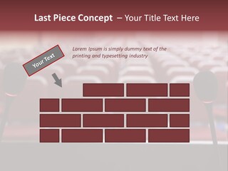 Red Secondary School Empty PowerPoint Template