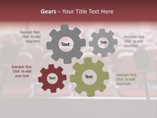 Red Secondary School Empty PowerPoint Template