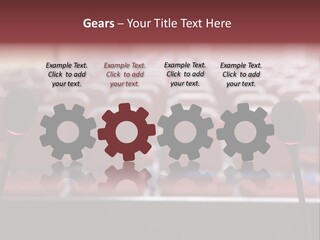 Red Secondary School Empty PowerPoint Template