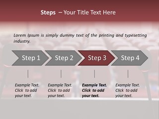 Red Secondary School Empty PowerPoint Template