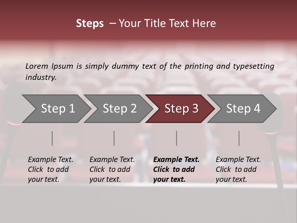 Red Secondary School Empty PowerPoint Template
