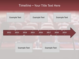 Red Secondary School Empty PowerPoint Template