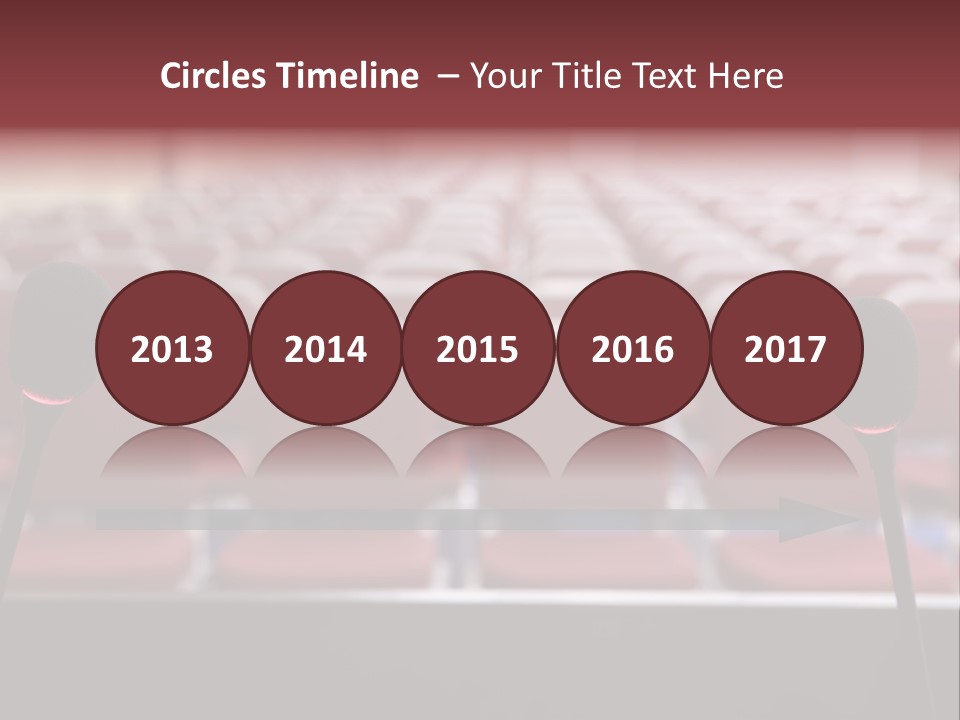 Red Secondary School Empty PowerPoint Template