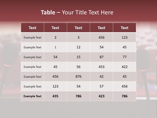 Red Secondary School Empty PowerPoint Template