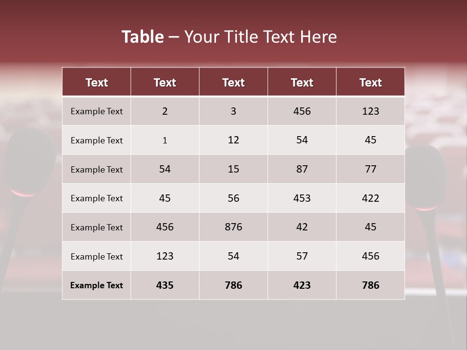 Red Secondary School Empty PowerPoint Template