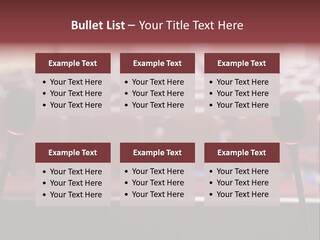 Red Secondary School Empty PowerPoint Template