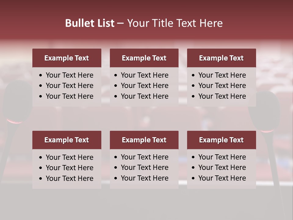 Red Secondary School Empty PowerPoint Template