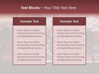Red Secondary School Empty PowerPoint Template