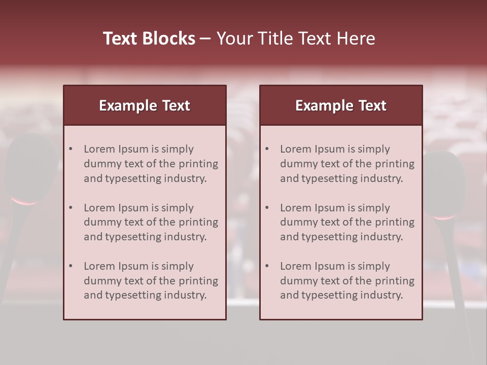 Red Secondary School Empty PowerPoint Template