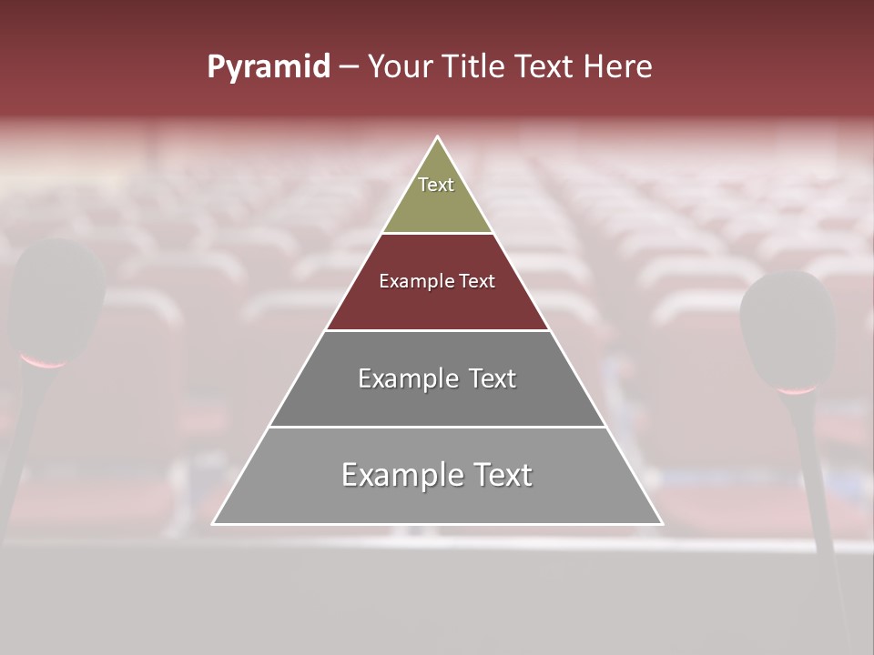 Red Secondary School Empty PowerPoint Template