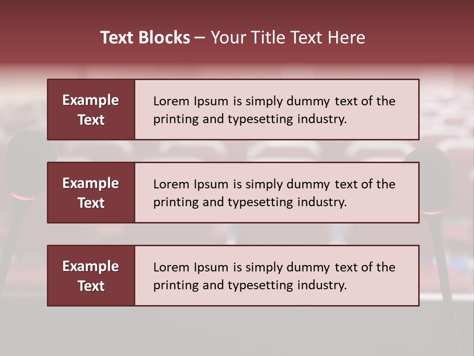 Red Secondary School Empty PowerPoint Template