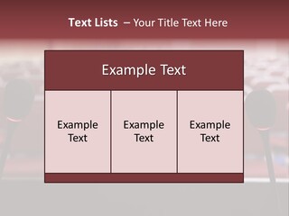 Red Secondary School Empty PowerPoint Template