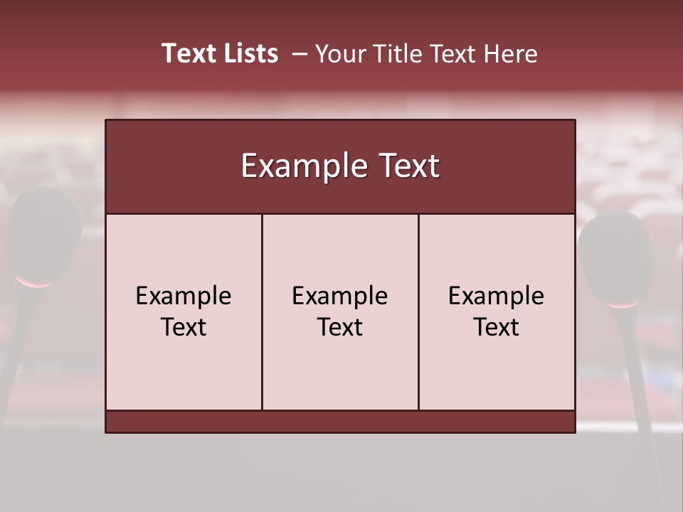 Red Secondary School Empty PowerPoint Template