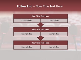 Red Secondary School Empty PowerPoint Template