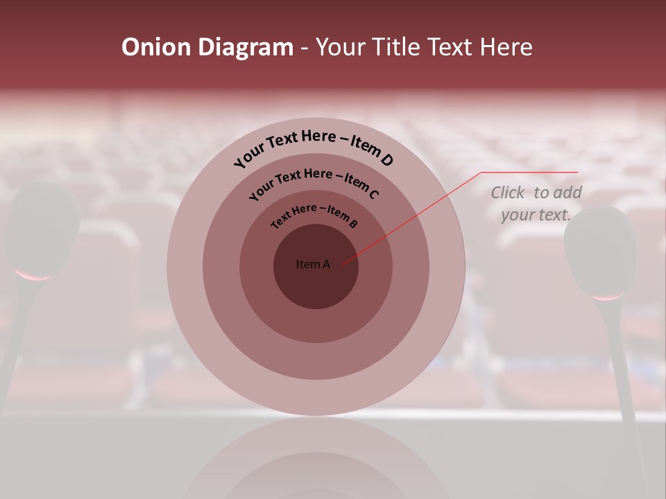 Red Secondary School Empty PowerPoint Template