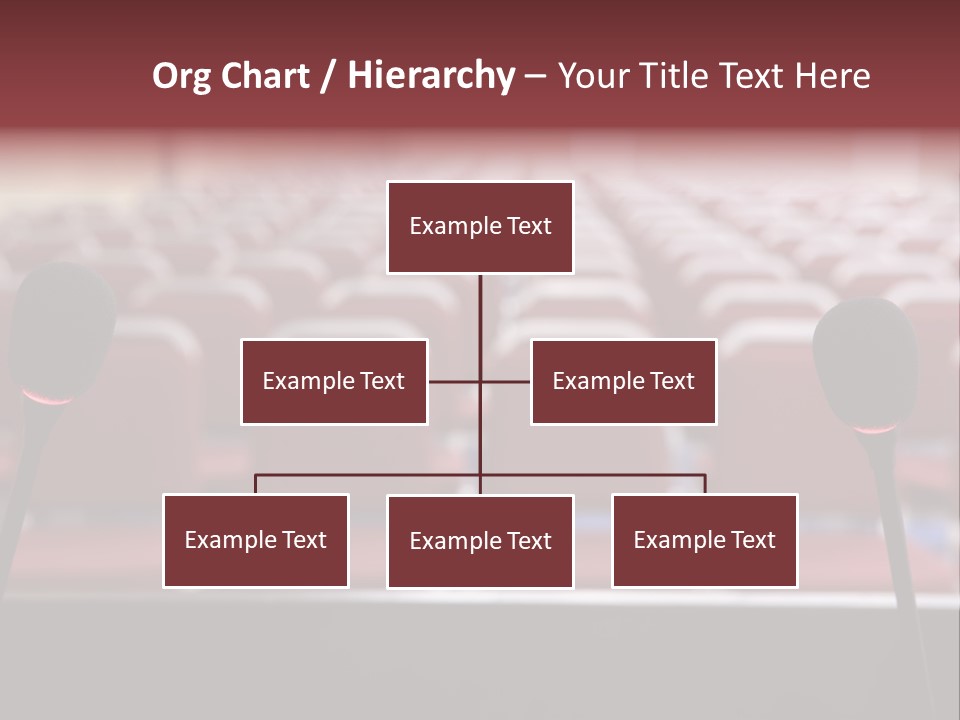 Red Secondary School Empty PowerPoint Template