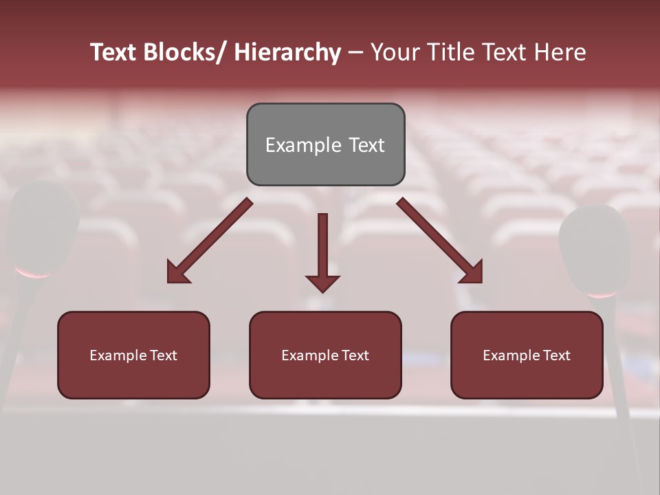 Red Secondary School Empty PowerPoint Template