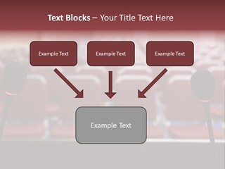 Red Secondary School Empty PowerPoint Template