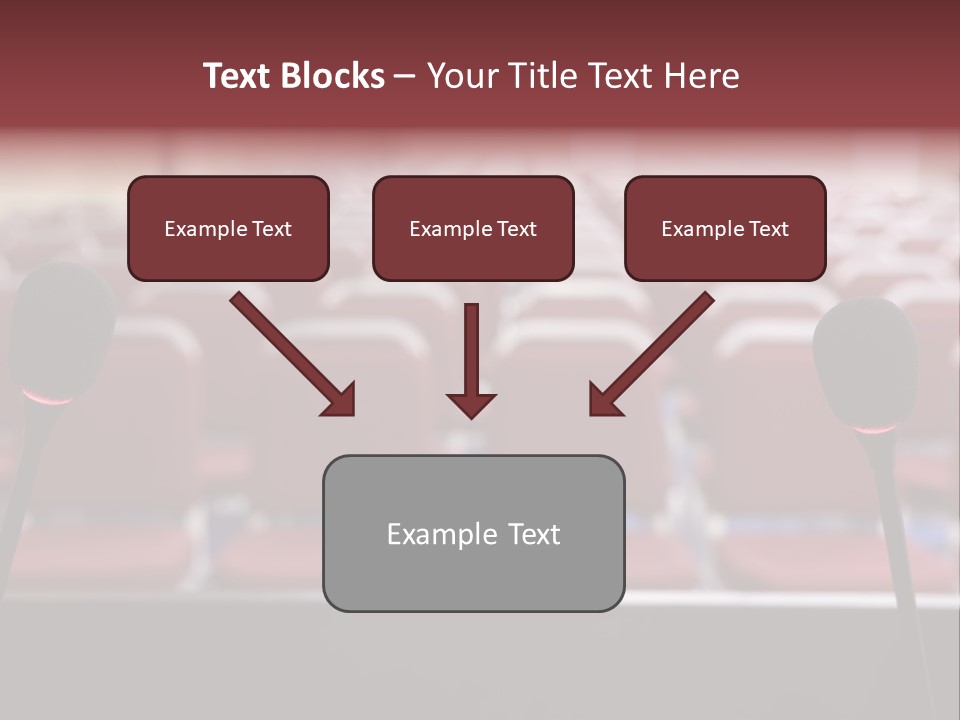 Red Secondary School Empty PowerPoint Template