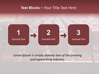 Red Secondary School Empty PowerPoint Template