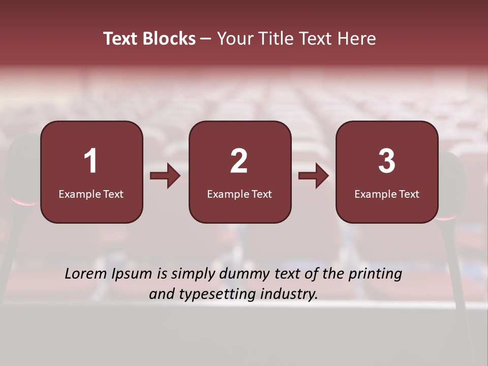 Red Secondary School Empty PowerPoint Template