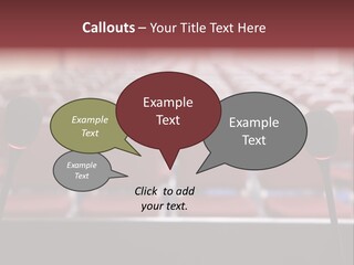 Red Secondary School Empty PowerPoint Template