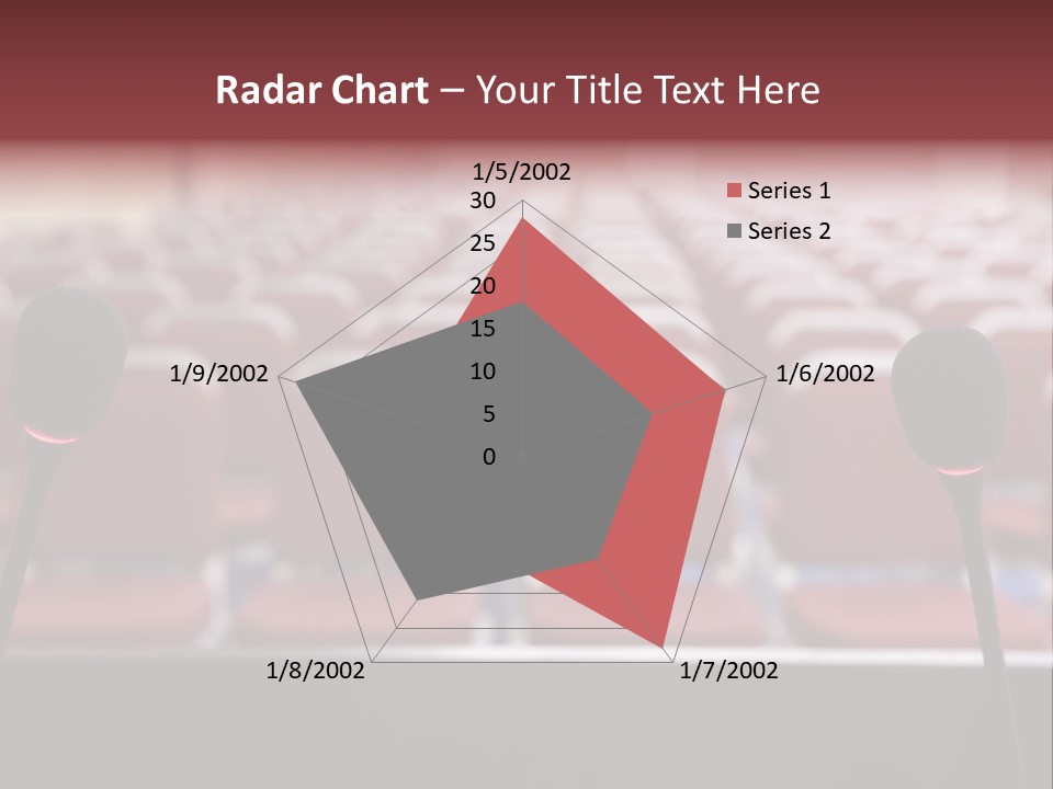 Red Secondary School Empty PowerPoint Template