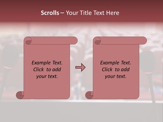 Red Secondary School Empty PowerPoint Template
