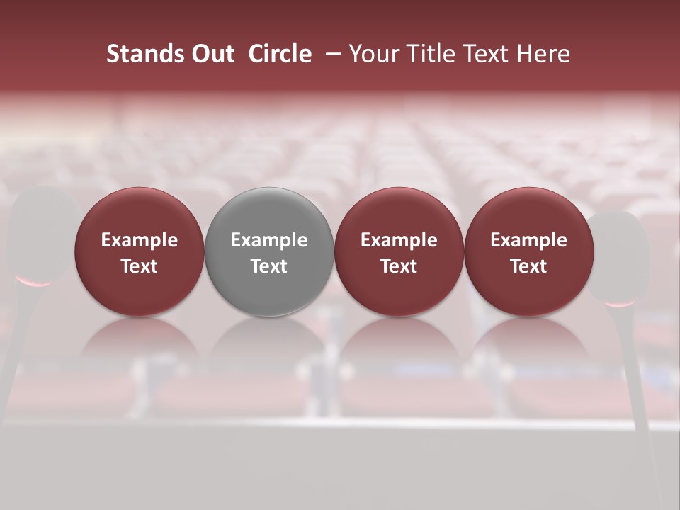 Red Secondary School Empty PowerPoint Template