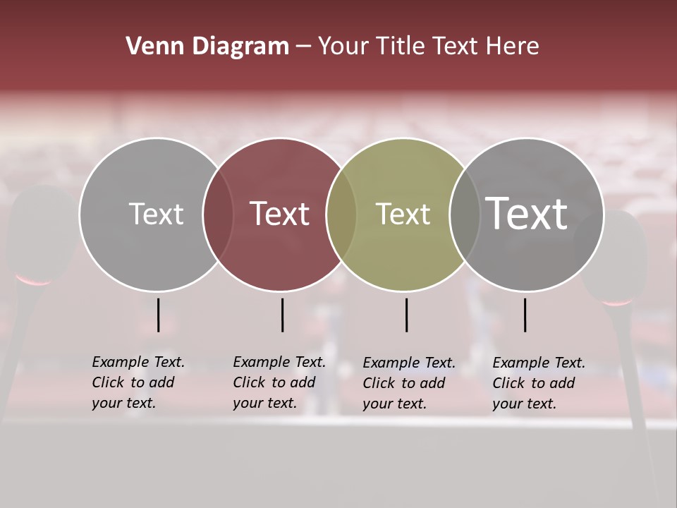 Red Secondary School Empty PowerPoint Template
