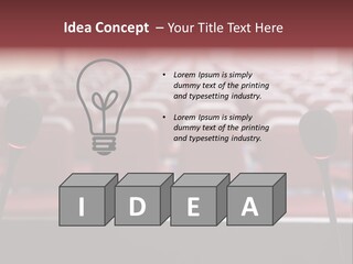 Red Secondary School Empty PowerPoint Template