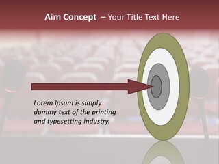 Red Secondary School Empty PowerPoint Template