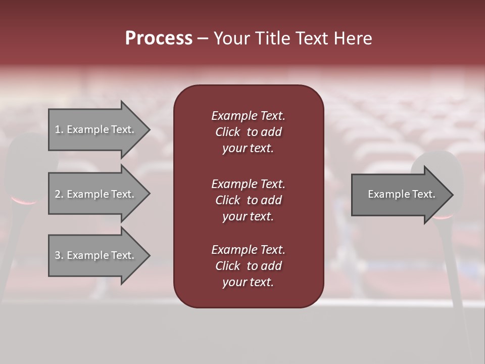 Red Secondary School Empty PowerPoint Template