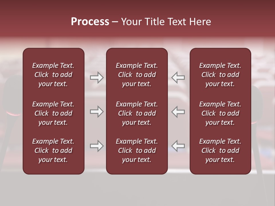 Red Secondary School Empty PowerPoint Template