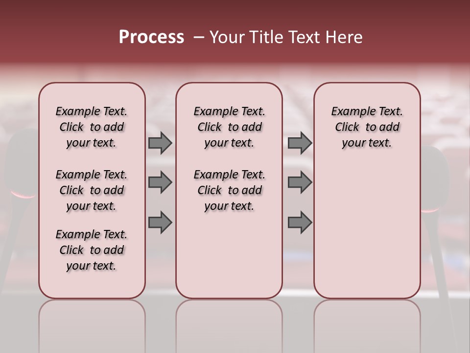 Red Secondary School Empty PowerPoint Template