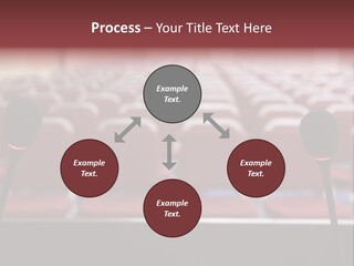Red Secondary School Empty PowerPoint Template